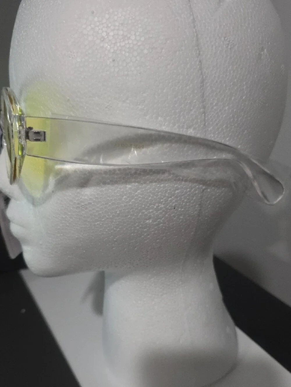 Clear Frame Sunglasses with Yellow Lenses